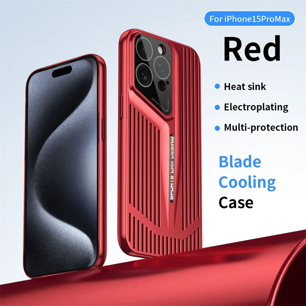 Ultra Thin Blade Cooling Hollow Heat Dissipation  Case For iPhone
