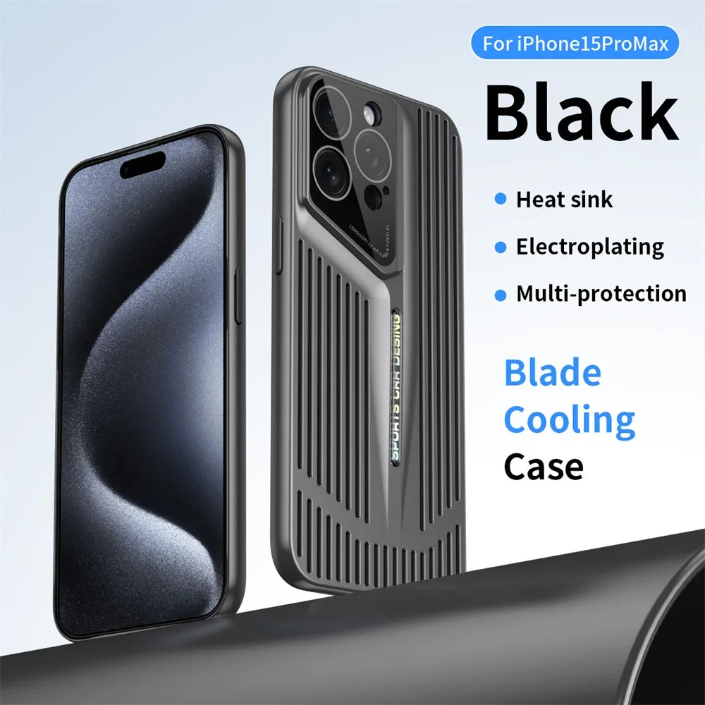 Ultra Thin Blade Cooling Hollow Heat Dissipation  Case For iPhone