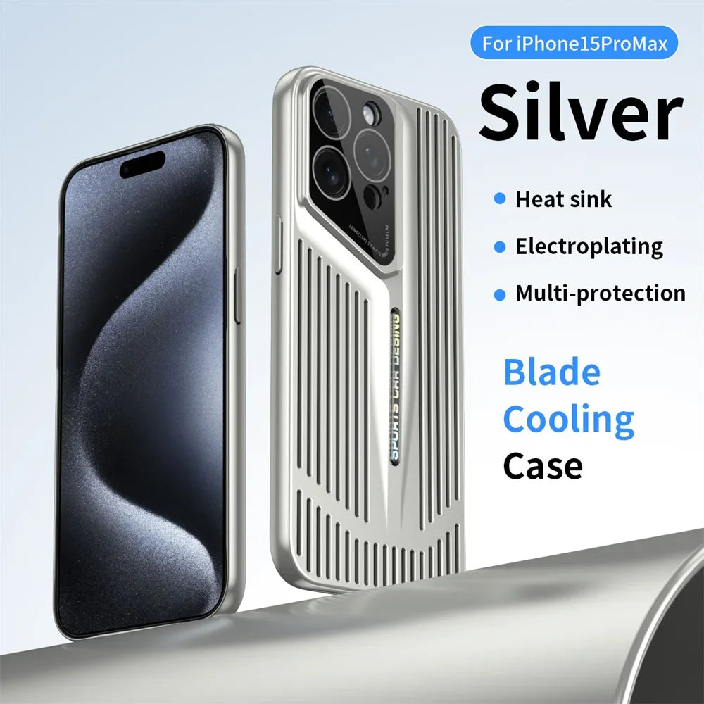 Ultra Thin Blade Cooling Hollow Heat Dissipation  Case For iPhone