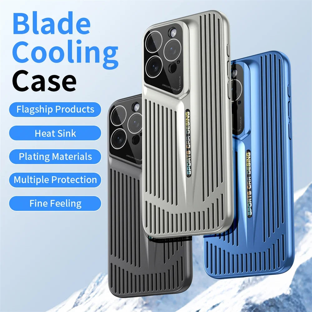 Ultra Thin Blade Cooling Hollow Heat Dissipation  Case For iPhone