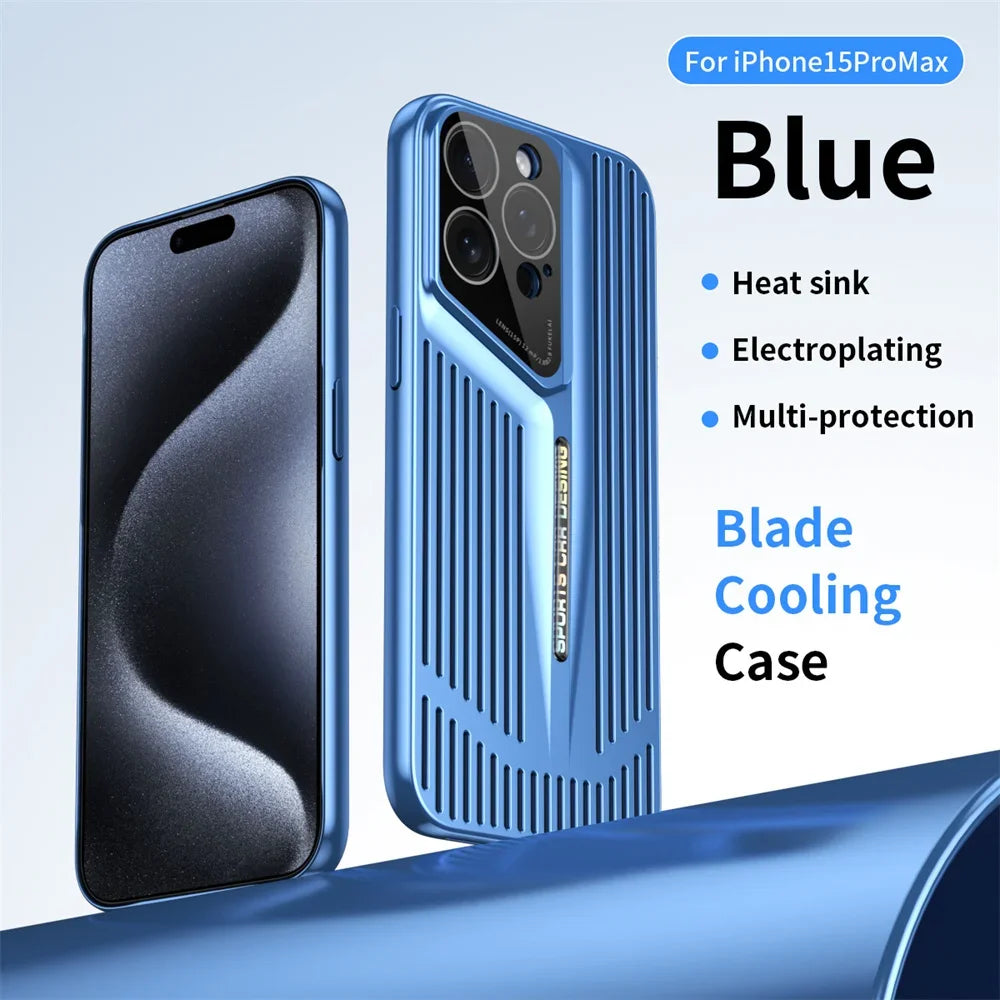 Ultra Thin Blade Cooling Hollow Heat Dissipation  Case For iPhone