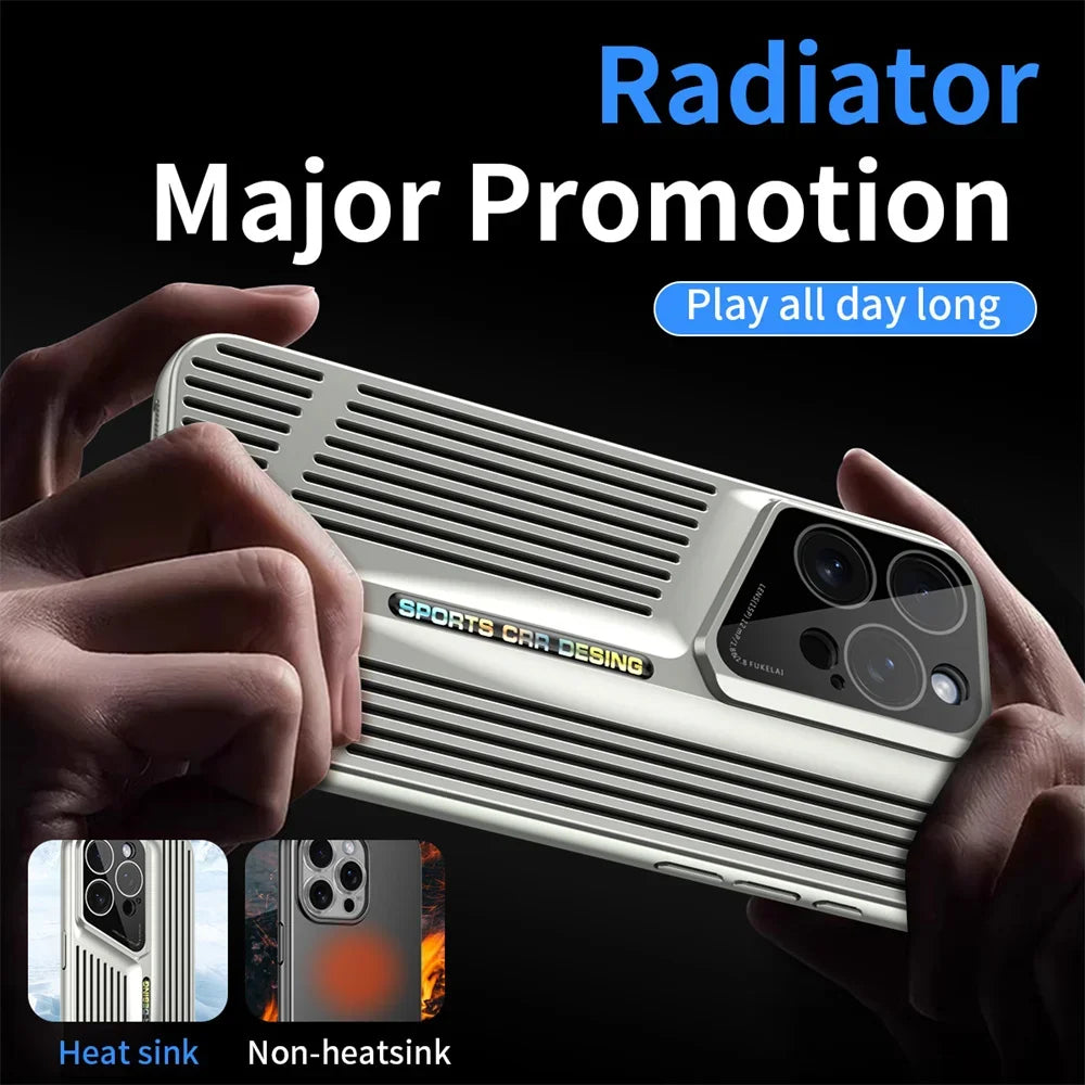 Ultra Thin Blade Cooling Hollow Heat Dissipation  Case For iPhone