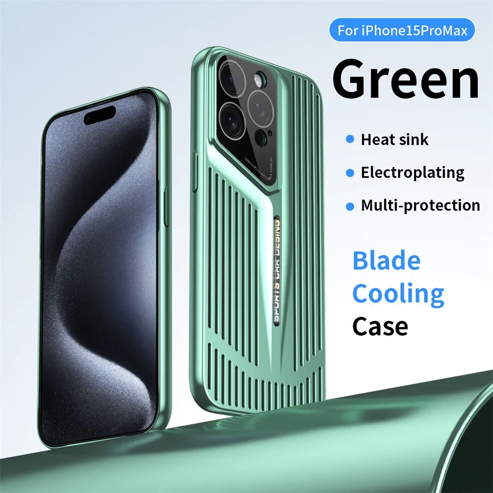 Ultra Thin Blade Cooling Hollow Heat Dissipation  Case For iPhone