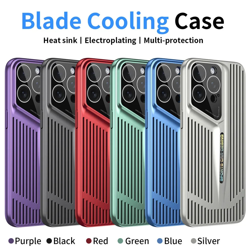 Ultra Thin Blade Cooling Hollow Heat Dissipation  Case For iPhone