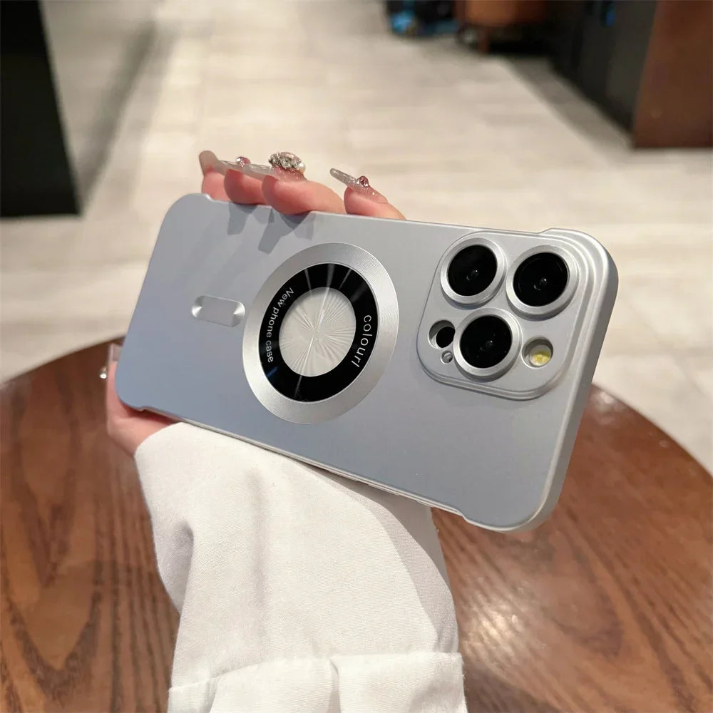 Magsafe Ultra Thin Plating Matte Borderless Case for iPhone