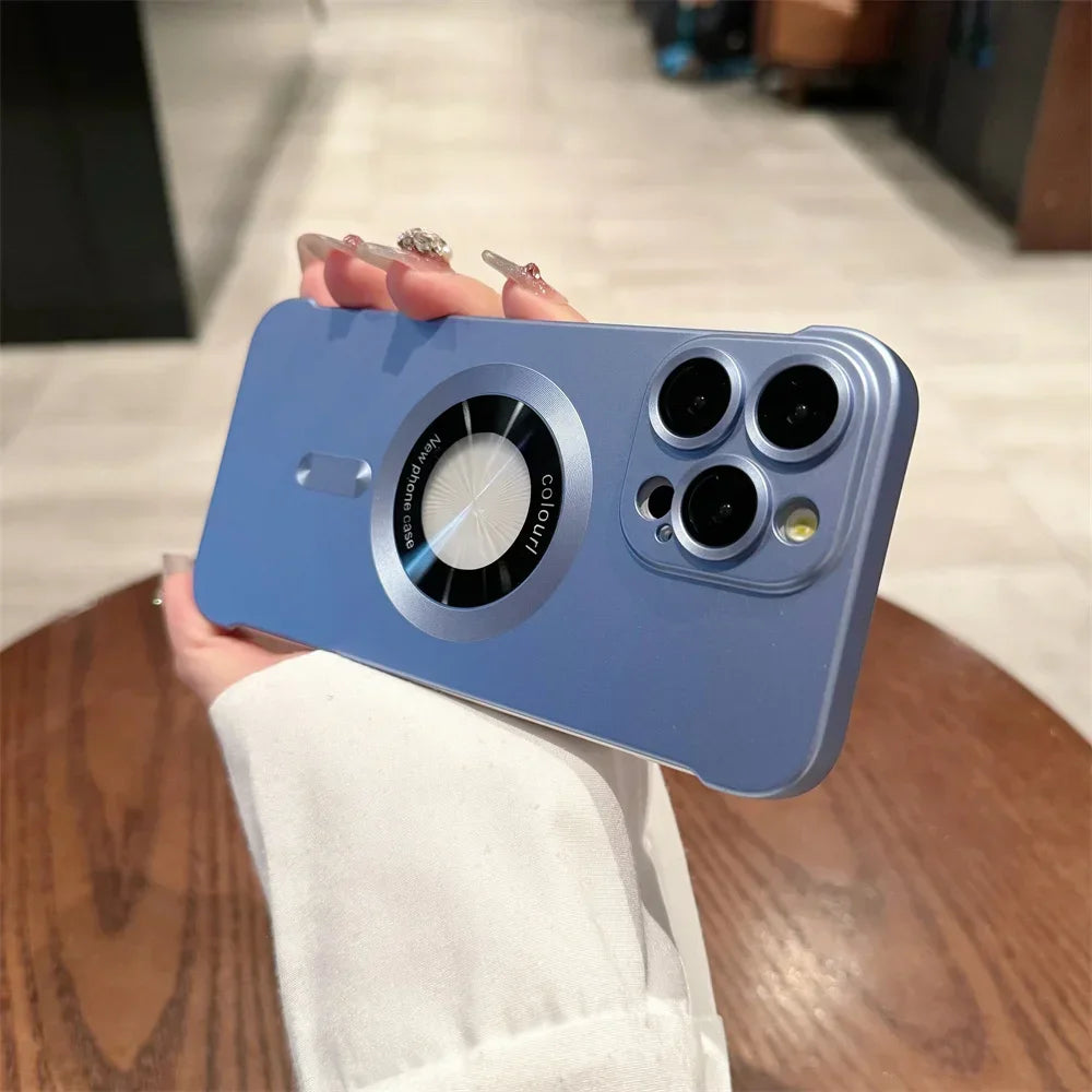 Magsafe Ultra Thin Plating Matte Borderless Case for iPhone