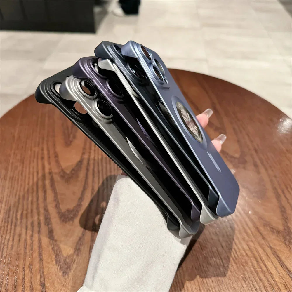 Magsafe Ultra Thin Plating Matte Borderless Case for iPhone