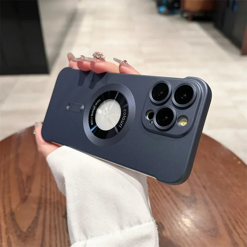 Magsafe Ultra Thin Plating Matte Borderless Case for iPhone