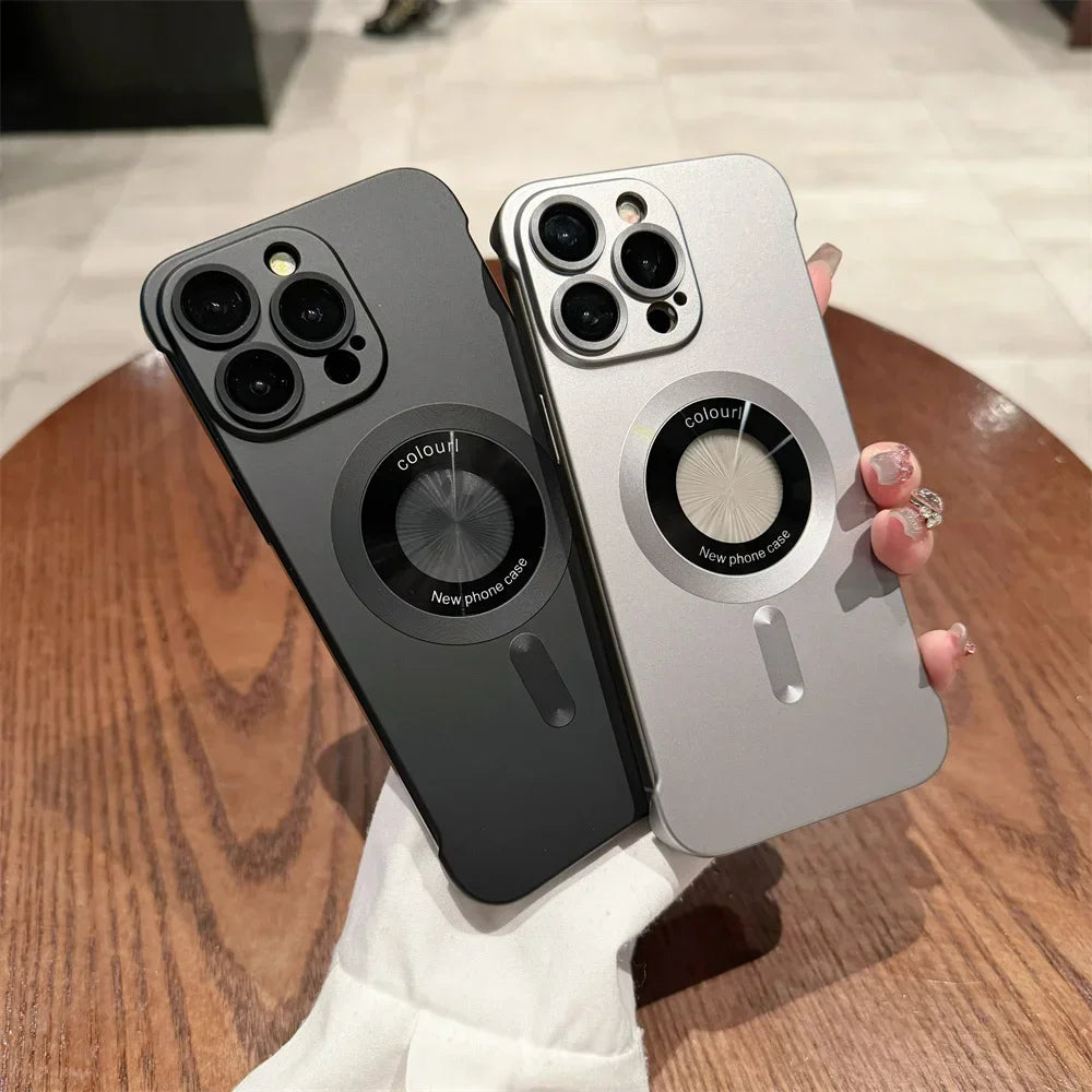 Magsafe Ultra Thin Plating Matte Borderless Case for iPhone