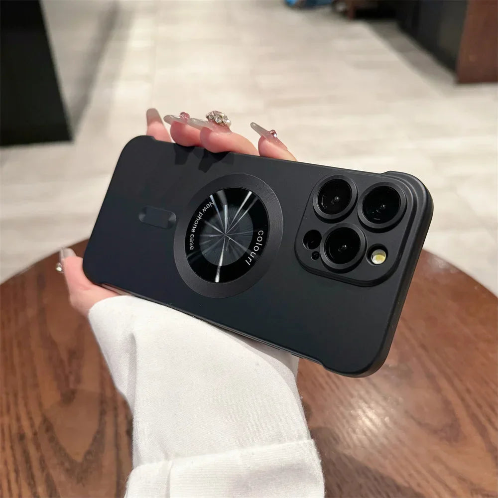 Magsafe Ultra Thin Plating Matte Borderless Case for iPhone