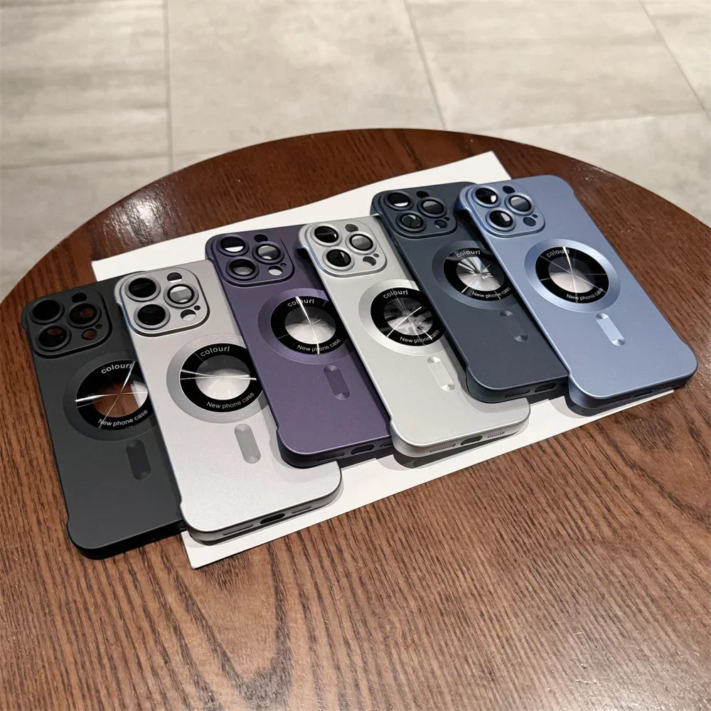 Magsafe Ultra Thin Plating Matte Borderless Case for iPhone