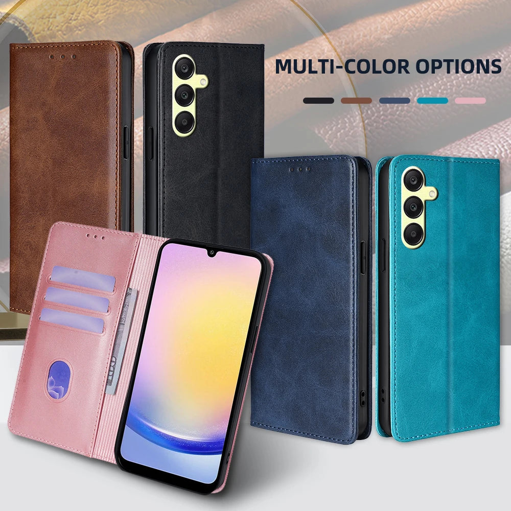 Business Leather Flip  Magnetic Case  for Samsung