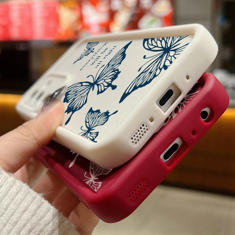 Butterfly Shockproof Silicone Soft Case For Samsung