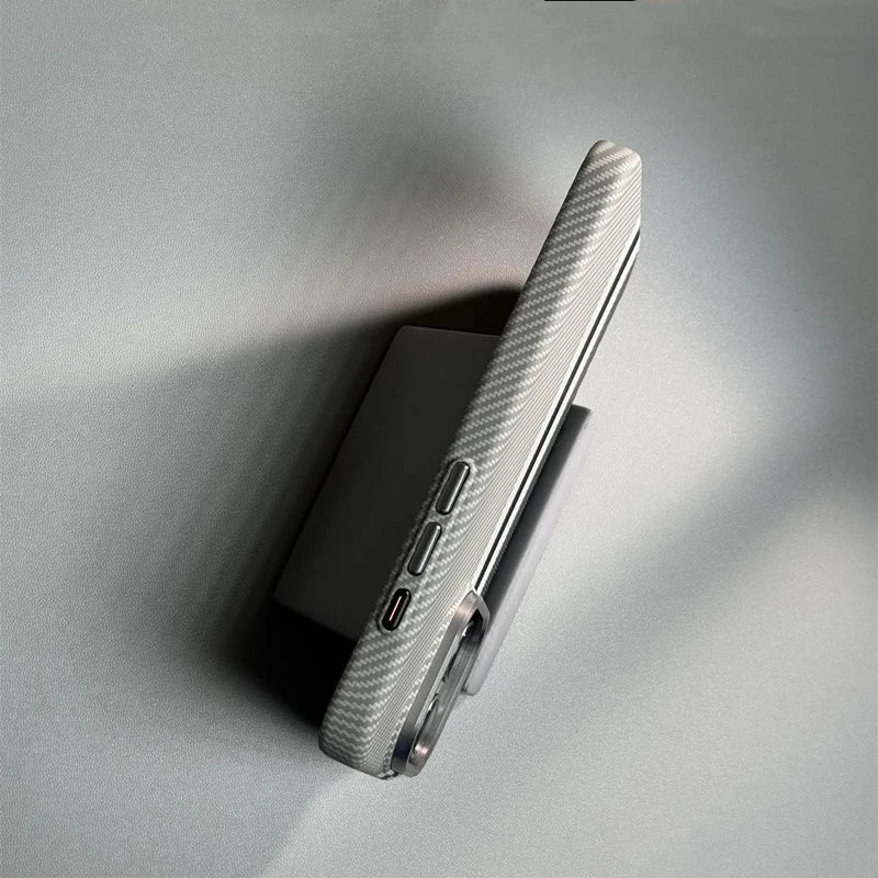 Carbon Fibre Wireless Charging MagSafe  Hard  Case for iPhone