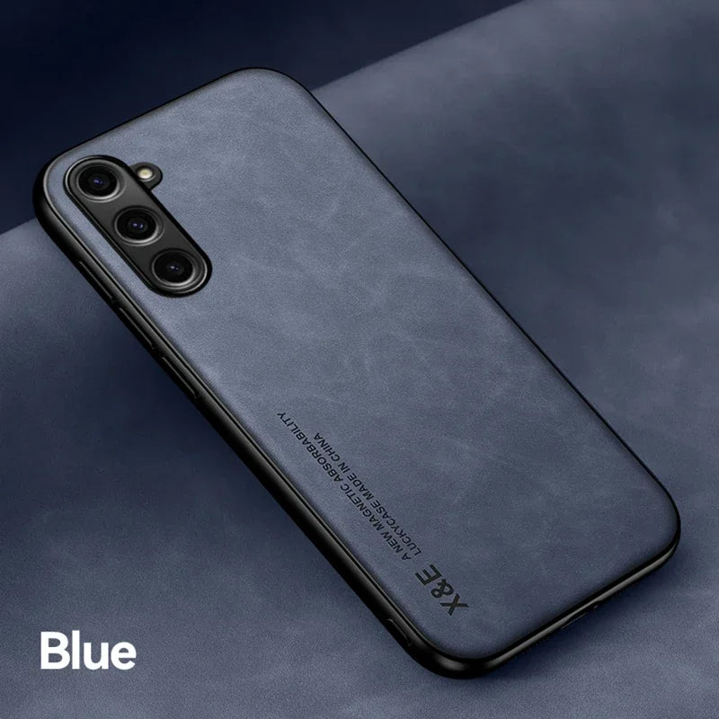 Luxury Leather Magnetic Case for Samsung