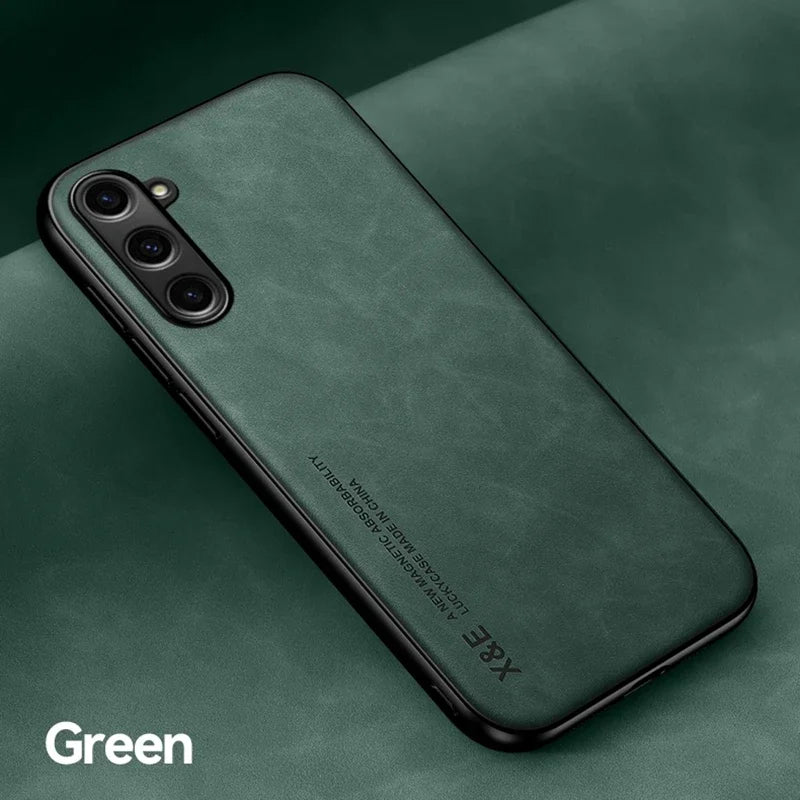 Luxury Leather Magnetic Case for Samsung