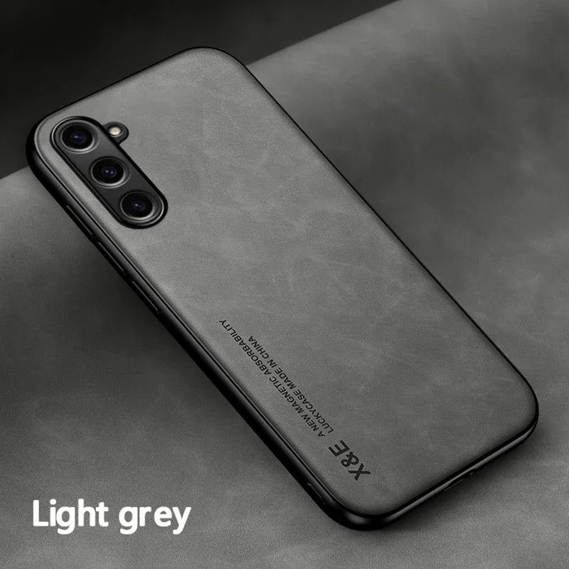 Luxury Leather Magnetic Case for Samsung