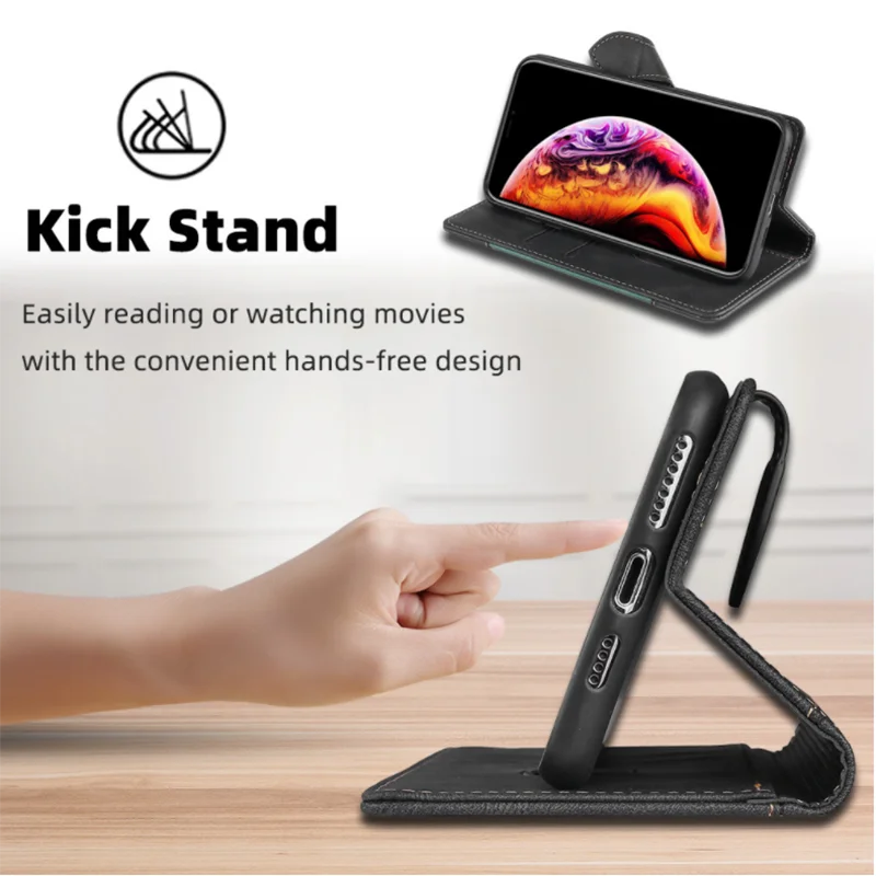 Luxury Leather Magnetic Flip Wallet  Cover  For Samsung