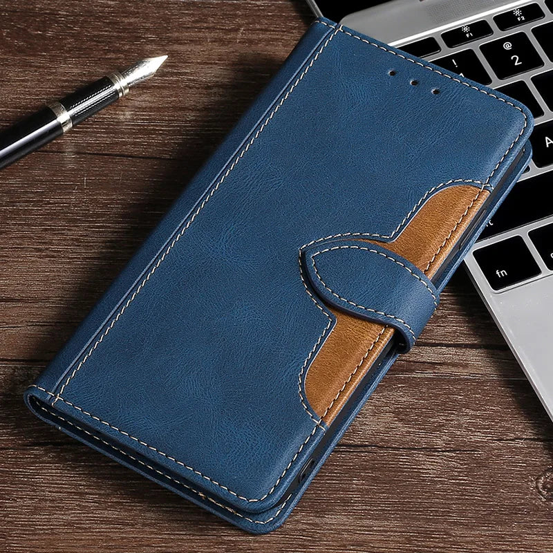 Luxury Leather Magnetic Flip Wallet  Cover  For Samsung