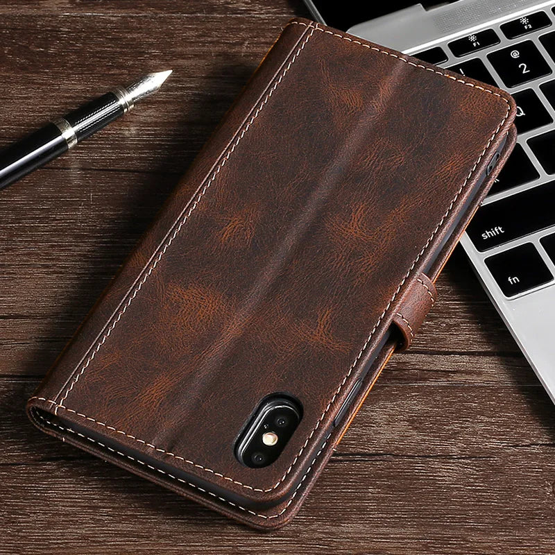 Wallet Magnetic Flip Leather Case for iPhone