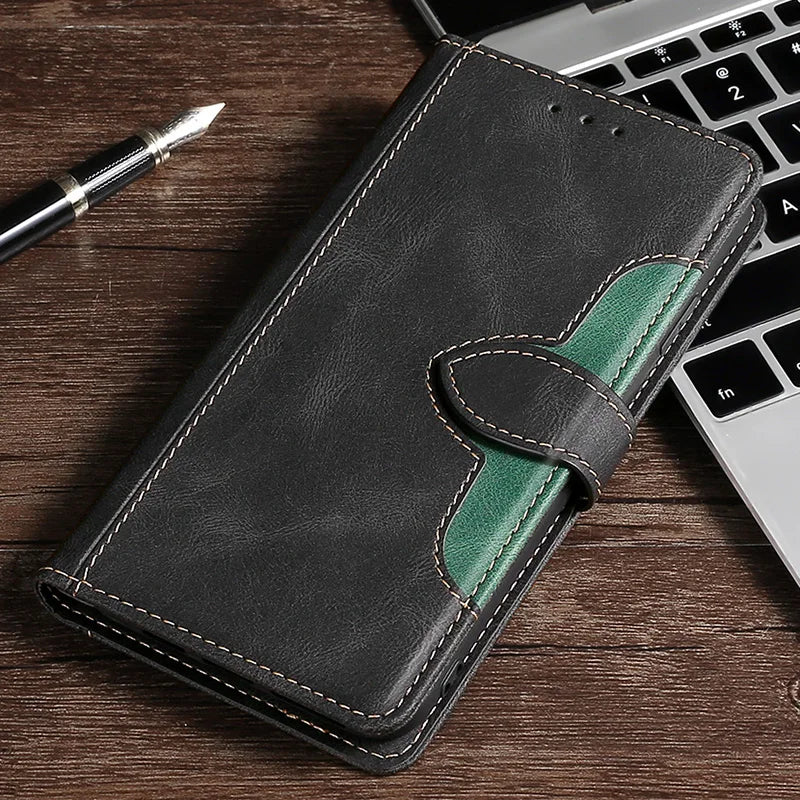 Luxury Leather Magnetic Flip Wallet  Cover  For Samsung