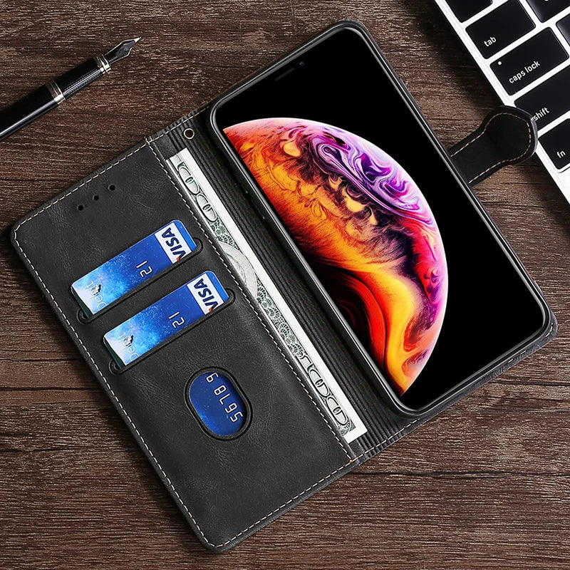 Wallet Magnetic Flip Leather Case for iPhone