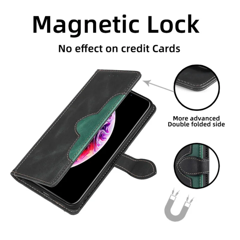 Luxury Leather Magnetic Flip Wallet  Cover  For Samsung