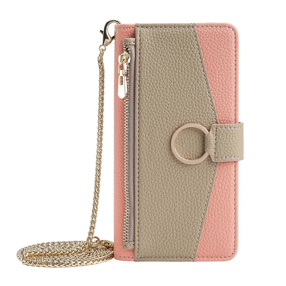 Crossbody Flip Wallet Case for Samsung