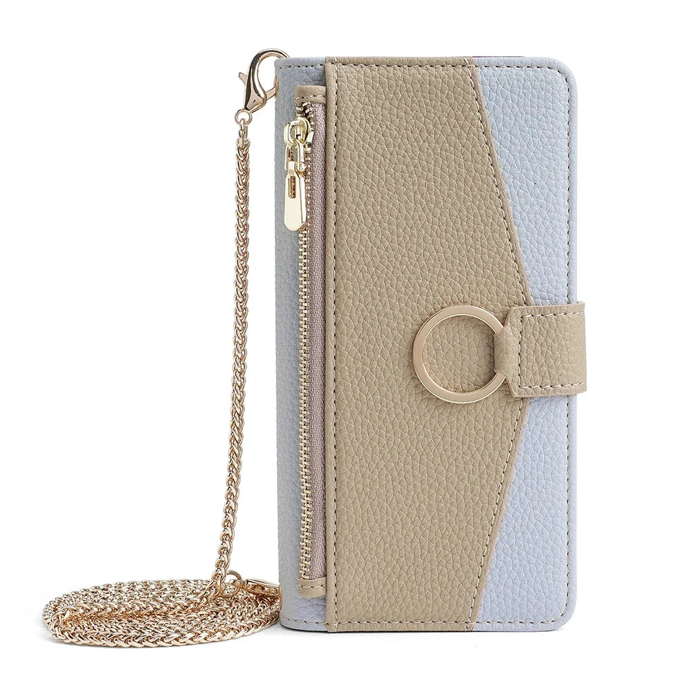 Crossbody Flip Wallet Case for Samsung