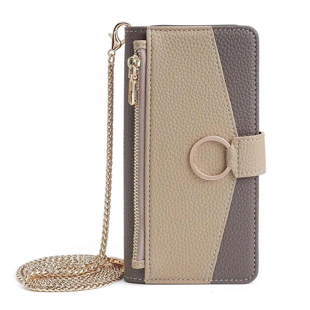 Crossbody Flip Wallet Case for Samsung