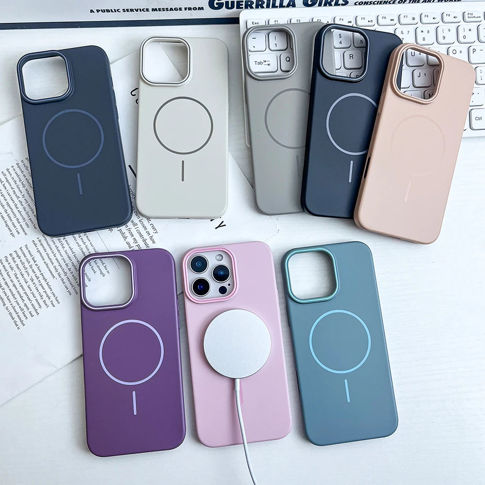 Ultra-thin matte Magsafe Magnetic charging   hard case for iPhone