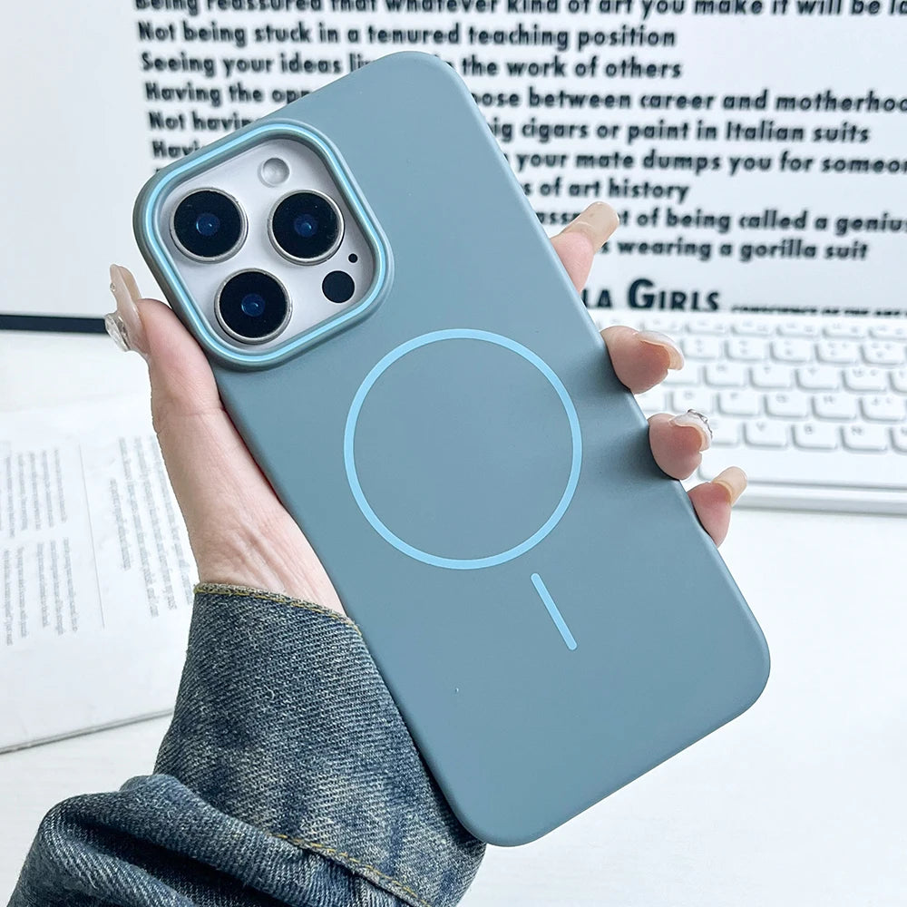 Ultra-thin matte Magsafe Magnetic charging   hard case for iPhone