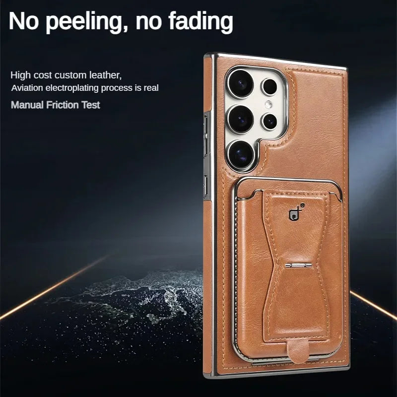 Leather CardHolder 2in1 detachable Magnetic Phone Case For Samsung