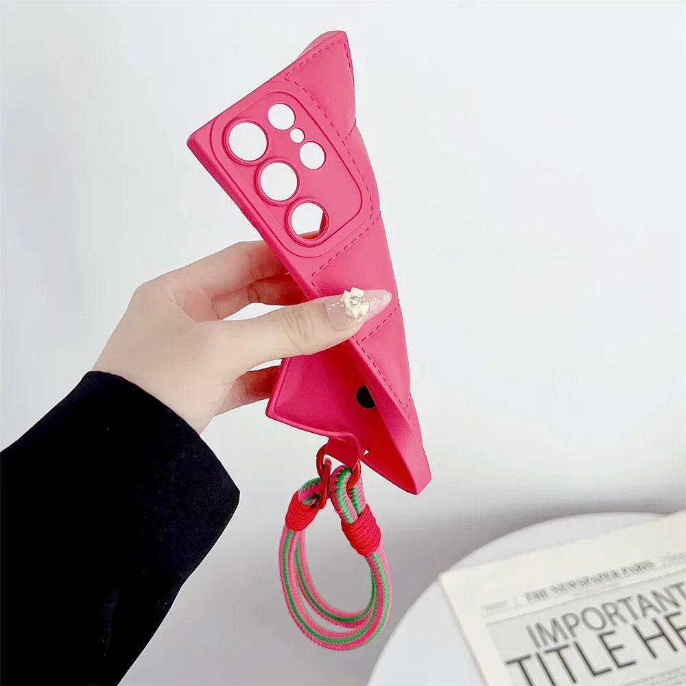 Fashion Jacket Lanyard Case for Samsung