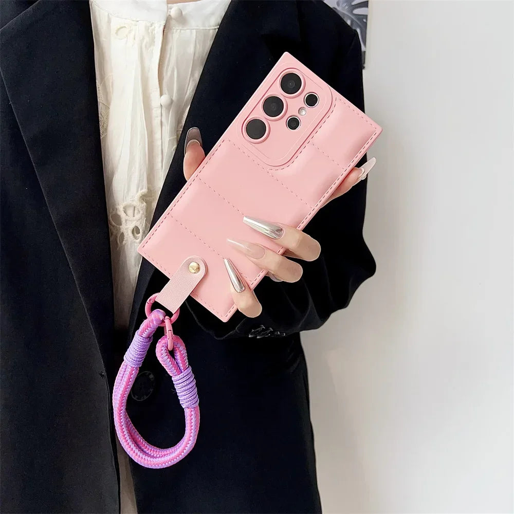 Fashion Jacket Lanyard Case for Samsung
