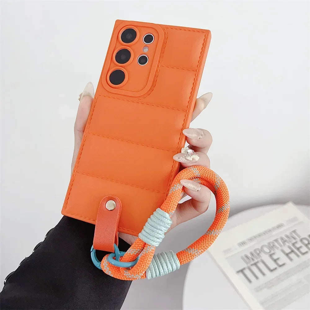 Fashion Jacket Lanyard Case for Samsung