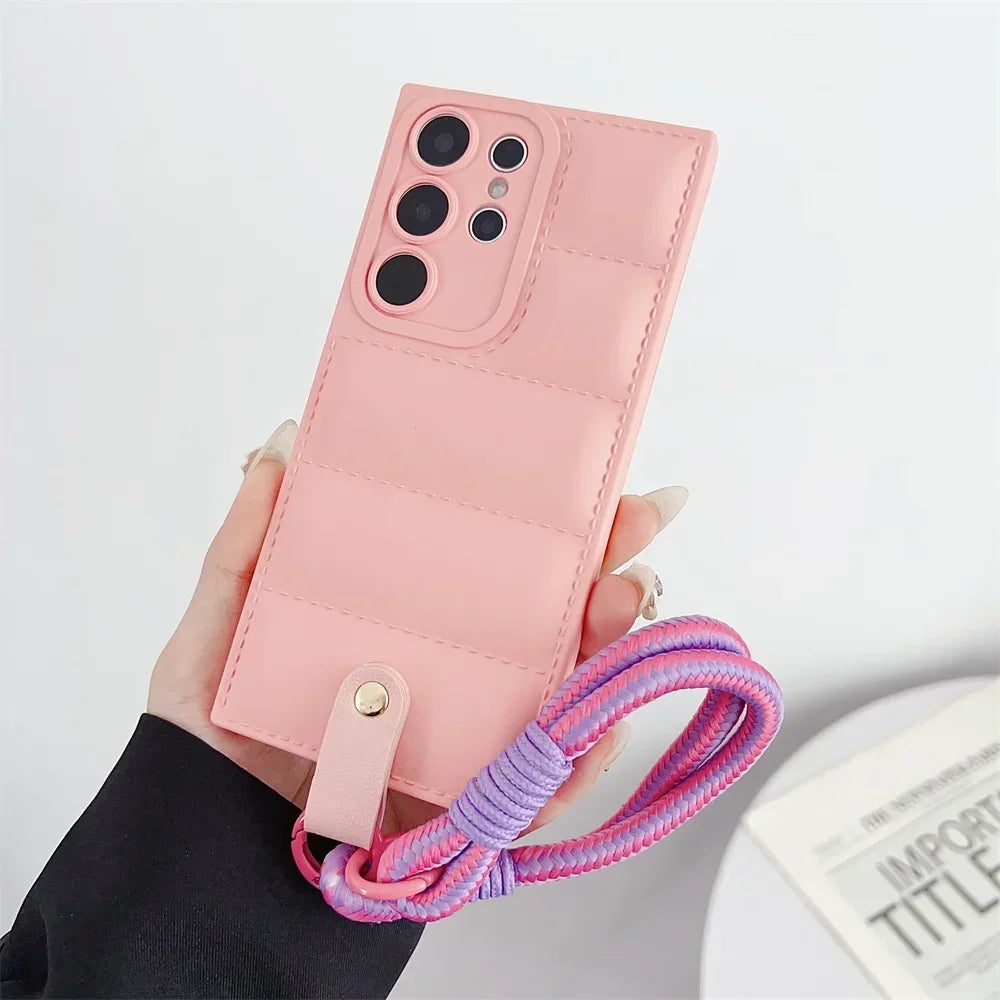 Fashion Jacket Lanyard Case for Samsung
