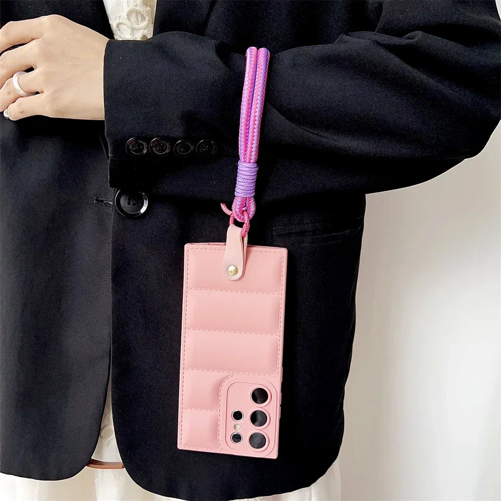Fashion Jacket Lanyard Case for Samsung