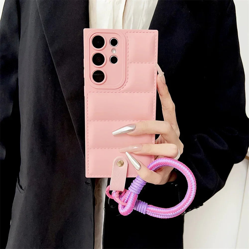 Fashion Jacket Lanyard Case for Samsung