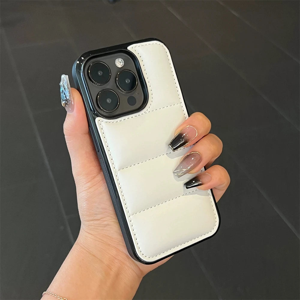 Silicone Shockproof Fashion  Puffer Case for iPhone