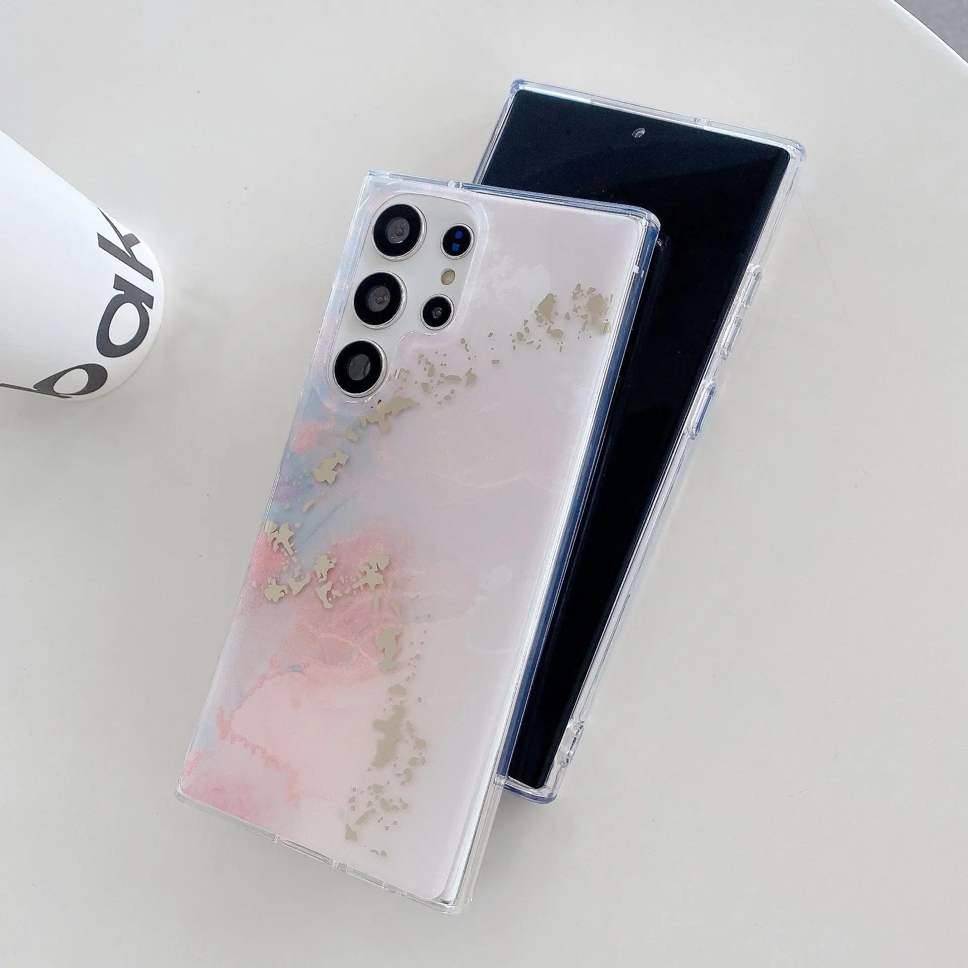 Marble Pattern Painting Shockproof Silicone Case For Samsung