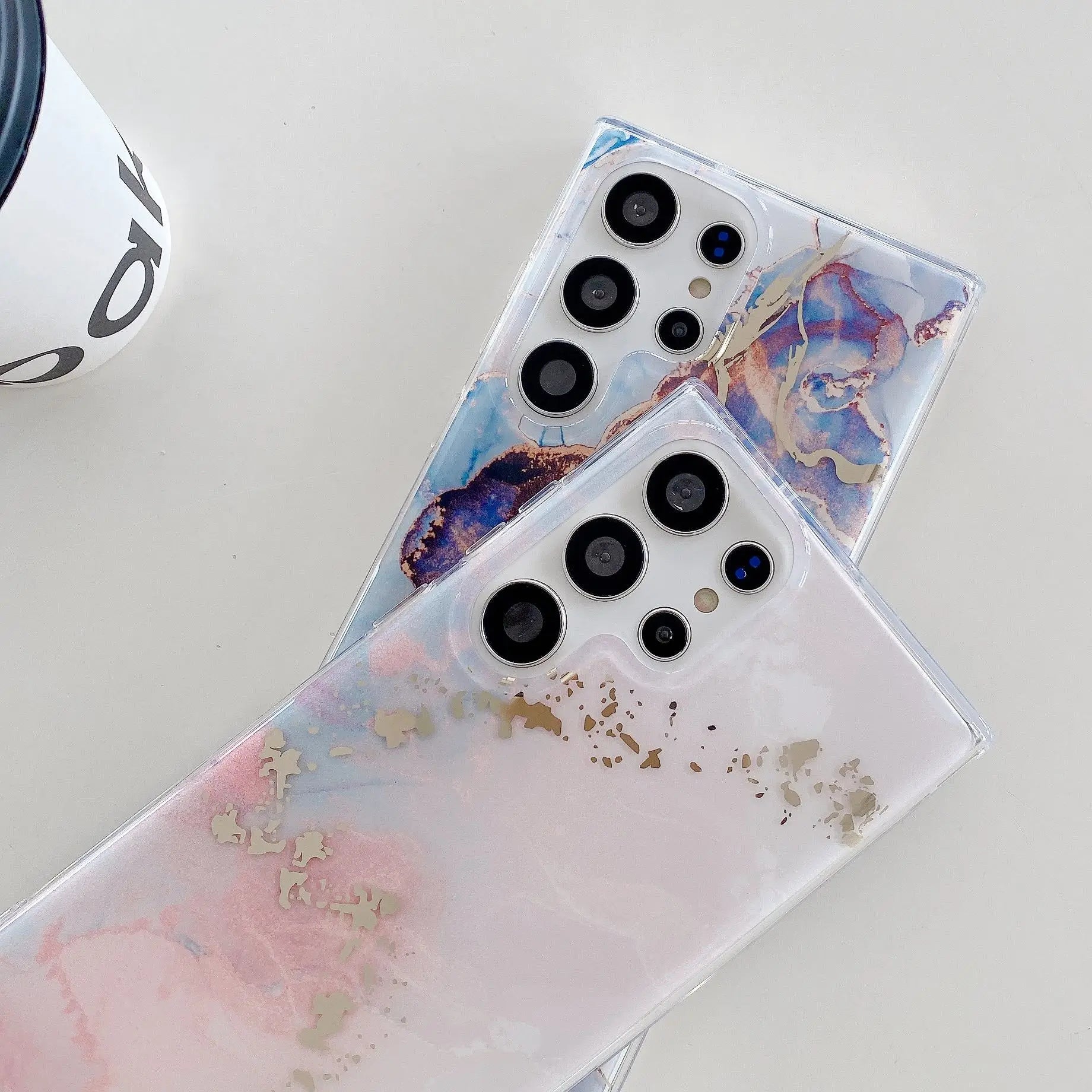 Marble Pattern Painting Shockproof Silicone Case For Samsung