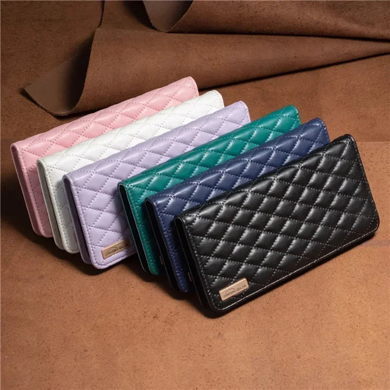 Magnetic Flip Leather Wallet Case For Samsung