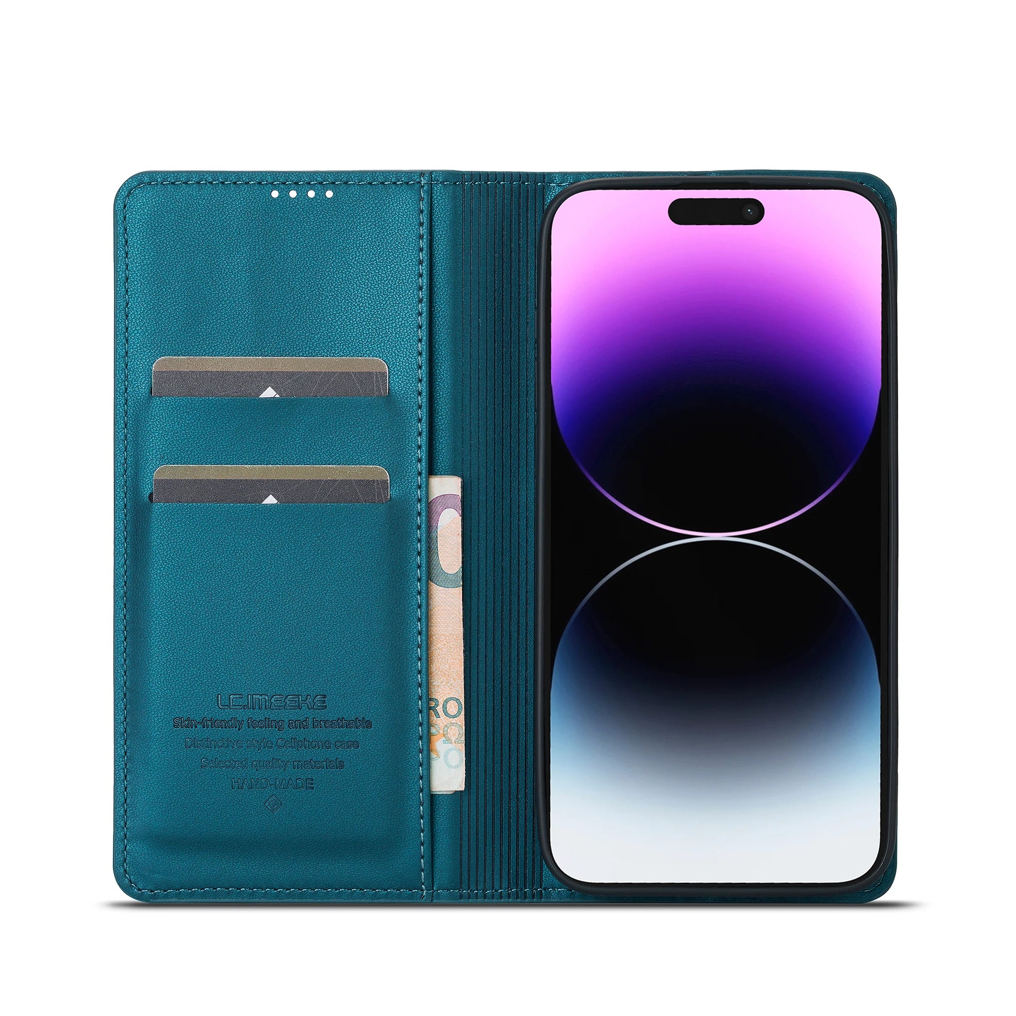 Flip Magnetic Cards Solt  Stand Wallet Business  Leather   Case For IPhone