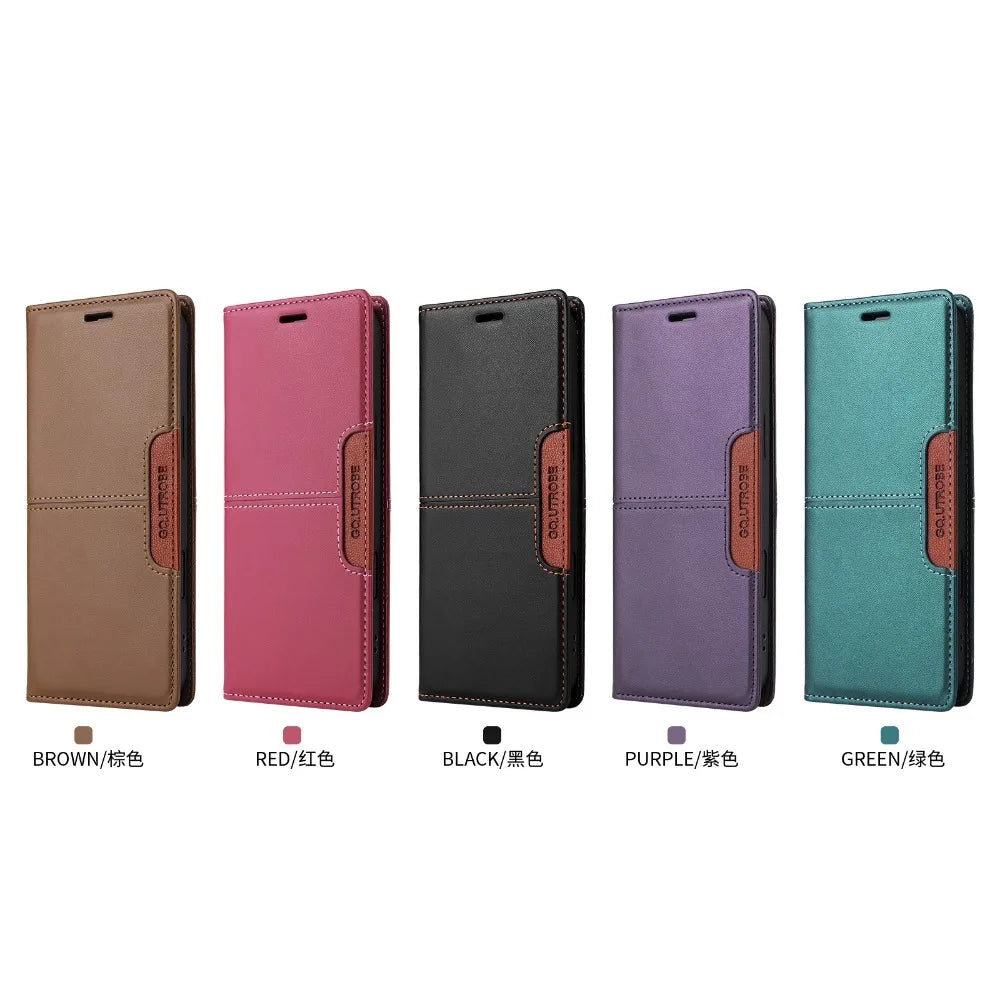 Flip Wallet with Card Holder Leather Case for IPhone