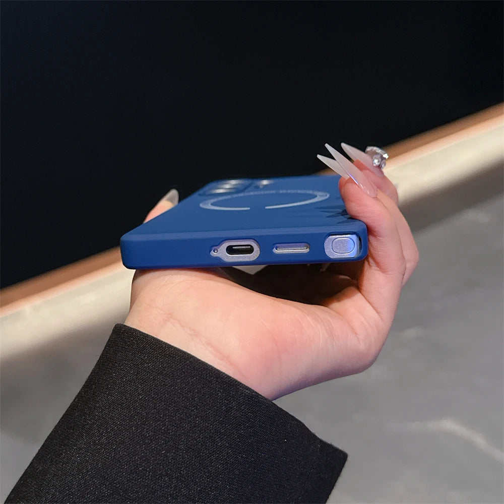 Magsafe Magnetic Liquid Silicone Shockproof Case For Samsung