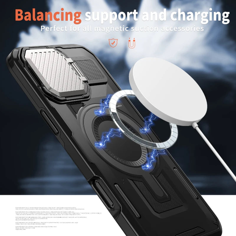 Magsafe Magnetic Metal Camera Lens Protection Bracket  Case For iPhone