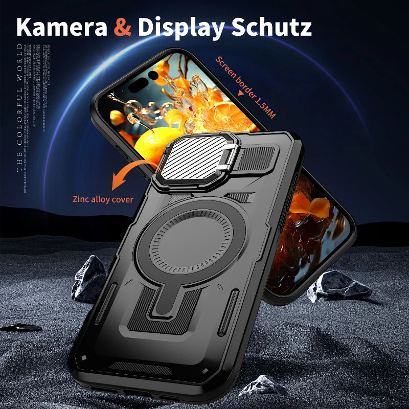 Magsafe Magnetic Metal Camera Lens Protection Bracket  Case For iPhone