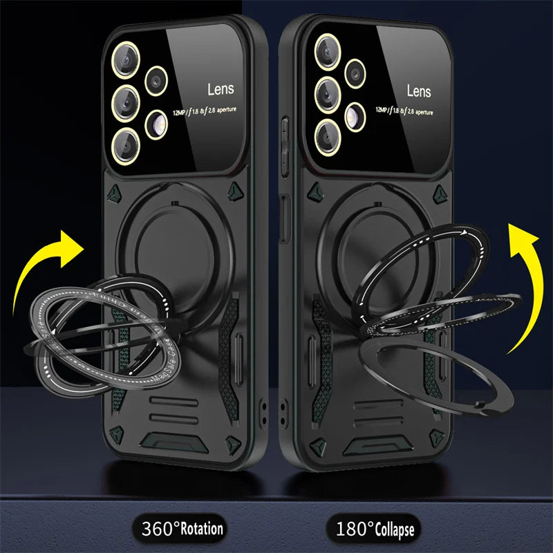 Magsafe Wireless Charging  Ring Stand Case For Samsung