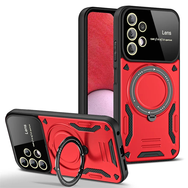 Magsafe Wireless Charging  Ring Stand Case For Samsung